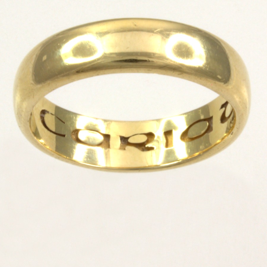 18ct gold Clogau Wedding Ring size O